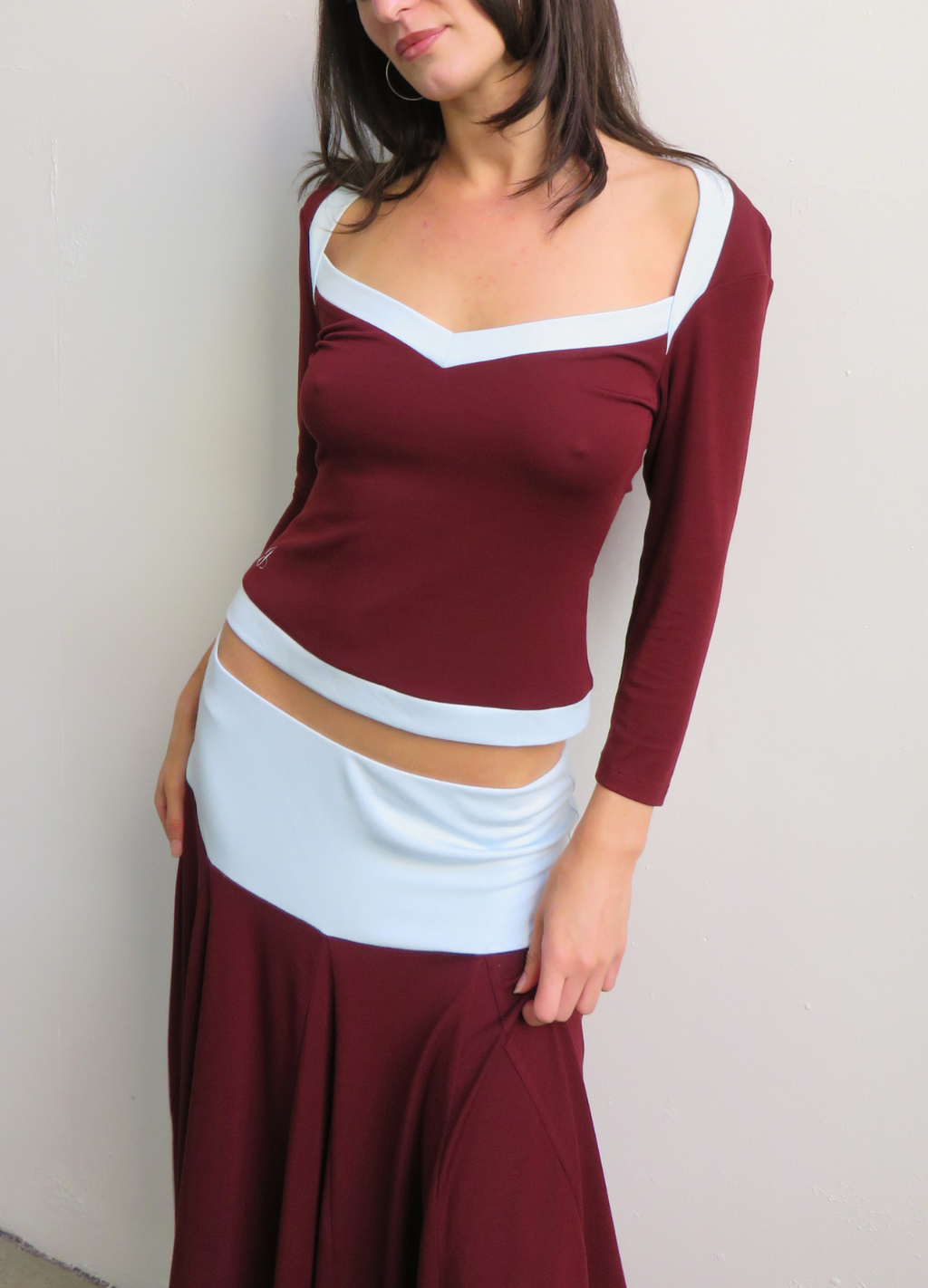 Sophia Top - Maroon