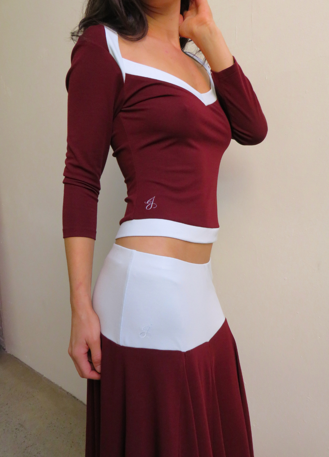 Sophia Top - Maroon