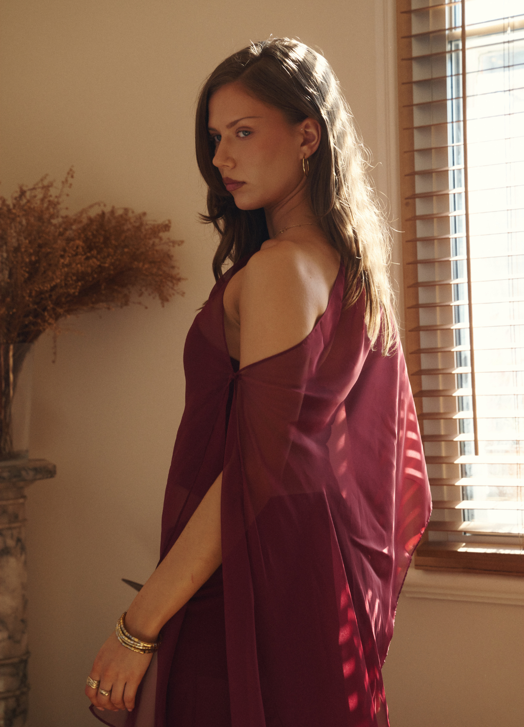 Celeste Sheer Poncho