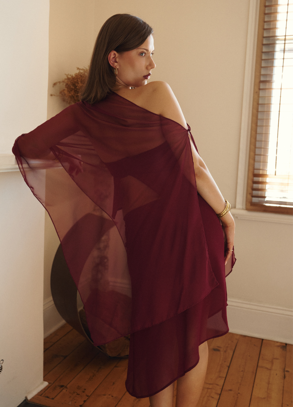 Celeste Sheer Poncho
