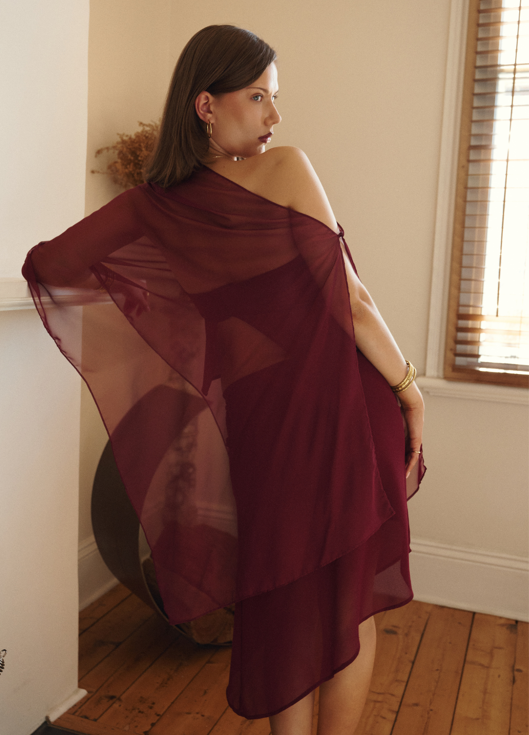 Celeste Sheer Poncho