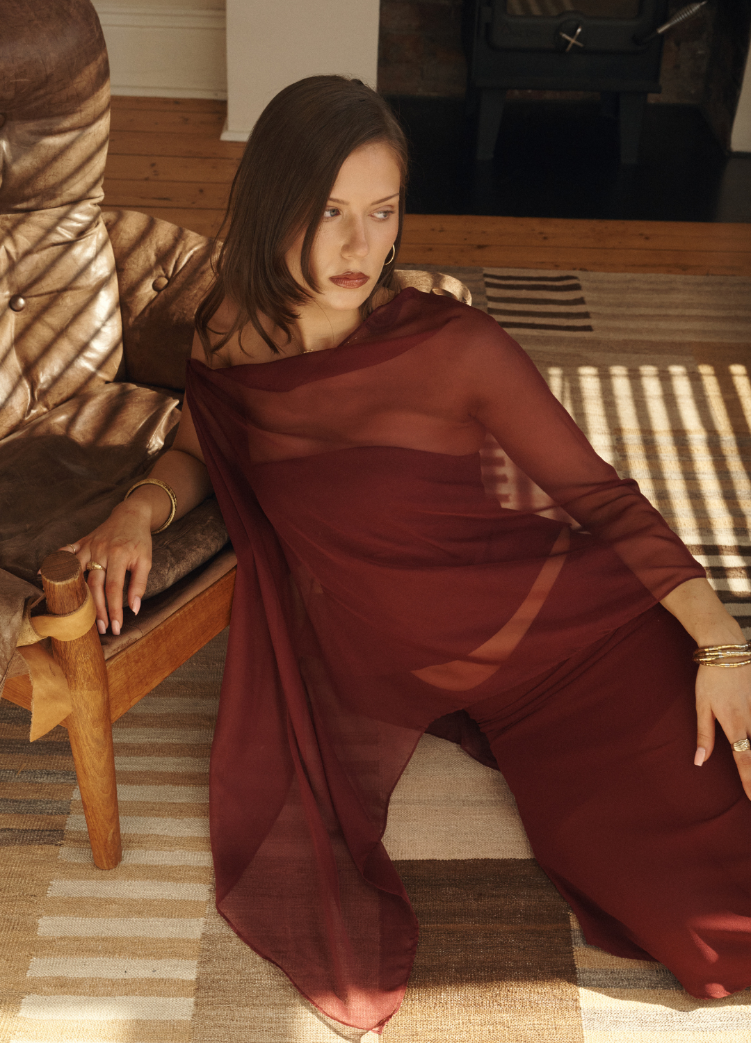 Celeste Sheer Poncho