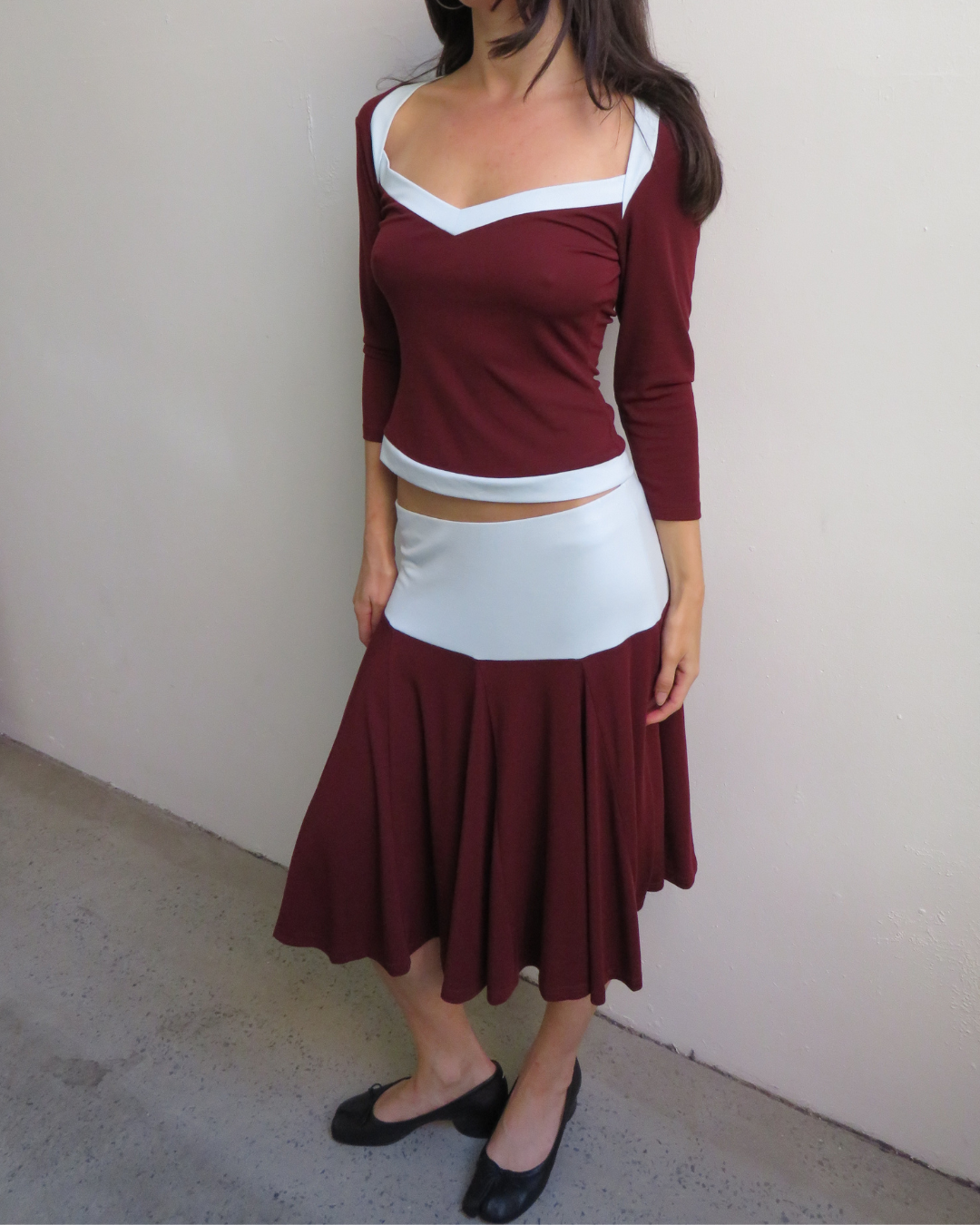 Sophia Top - Maroon